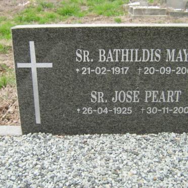 MAYR Bathildis 1917-2004 :: PEART Jose 1925-2004