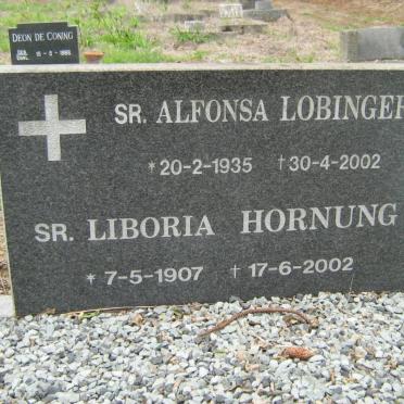 LOBINGER Alfonsa 1935-2002 :: HORNUNG Liboria 1907-2002