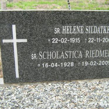 SILDATKE Helene 1915-2005 :: RIEDMEIER Scholastica 1928-2009