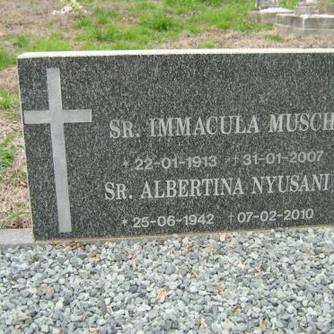 MUSCH Immacula 1913-2007 :: NYUSANI Albertina 1942-2010