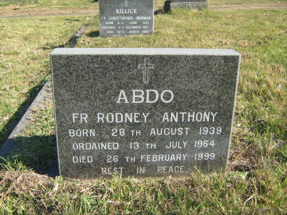 ABDO Fr. Rodney Anthony 1939-1999