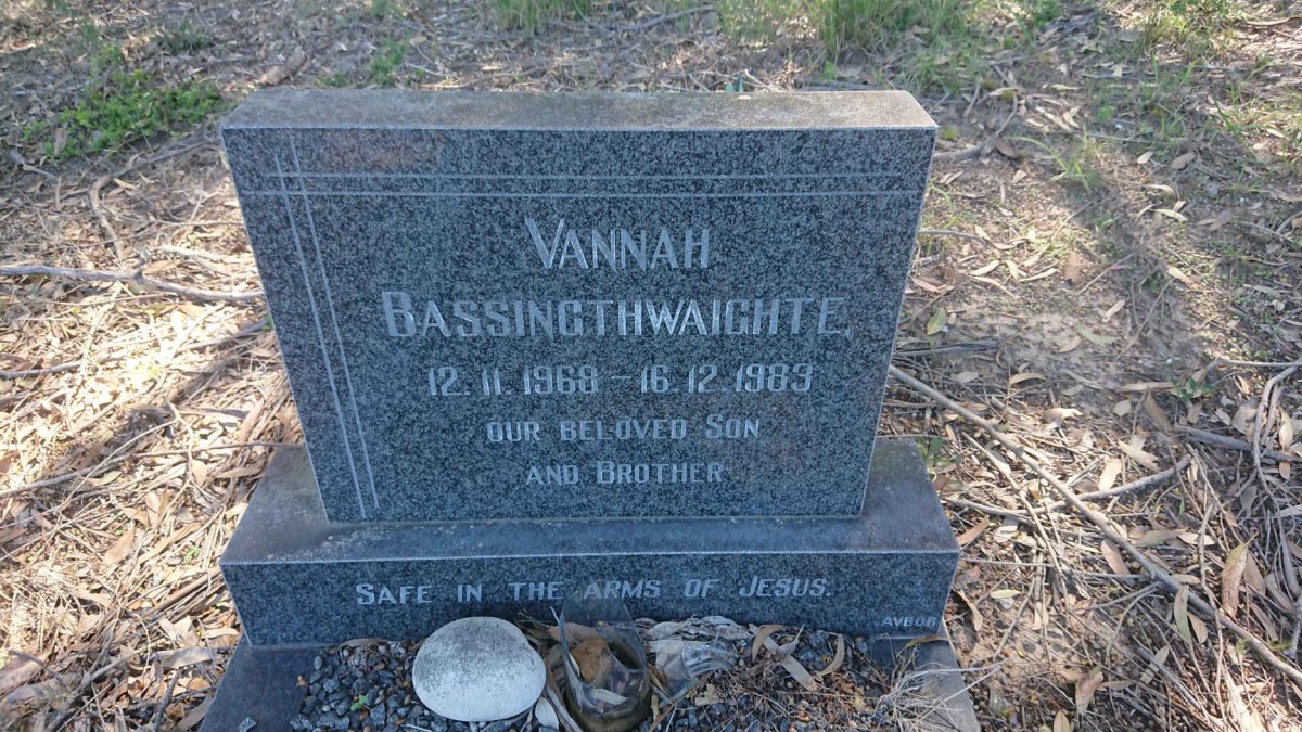 BASSINGTHWAITE Vannah 1968-1983
