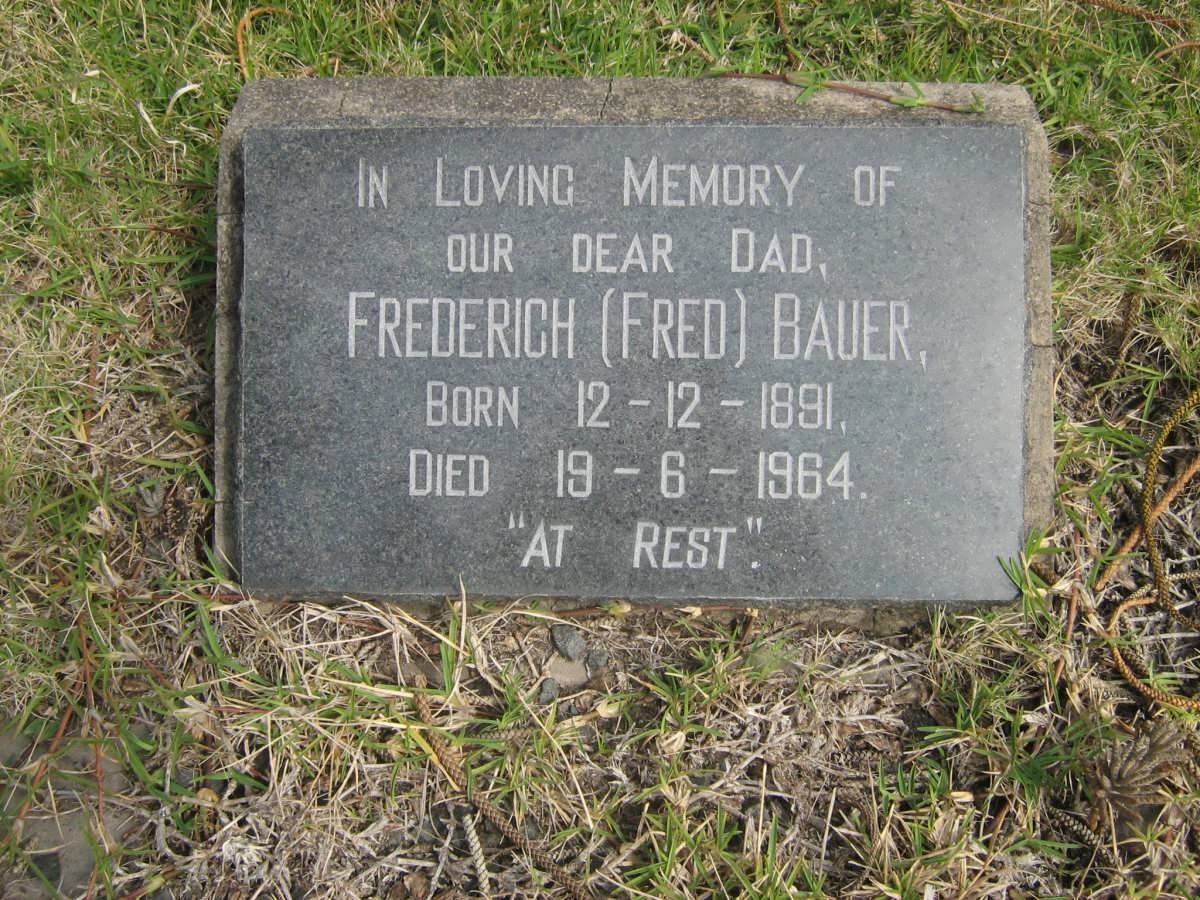 BAUER Frederich 1891-1964