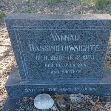 BASSINGTHWAITE Vannah 1968-1983