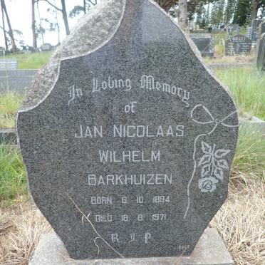 BARKHUIZEN Jan Nicolaas Wilhelm 1894-1971
