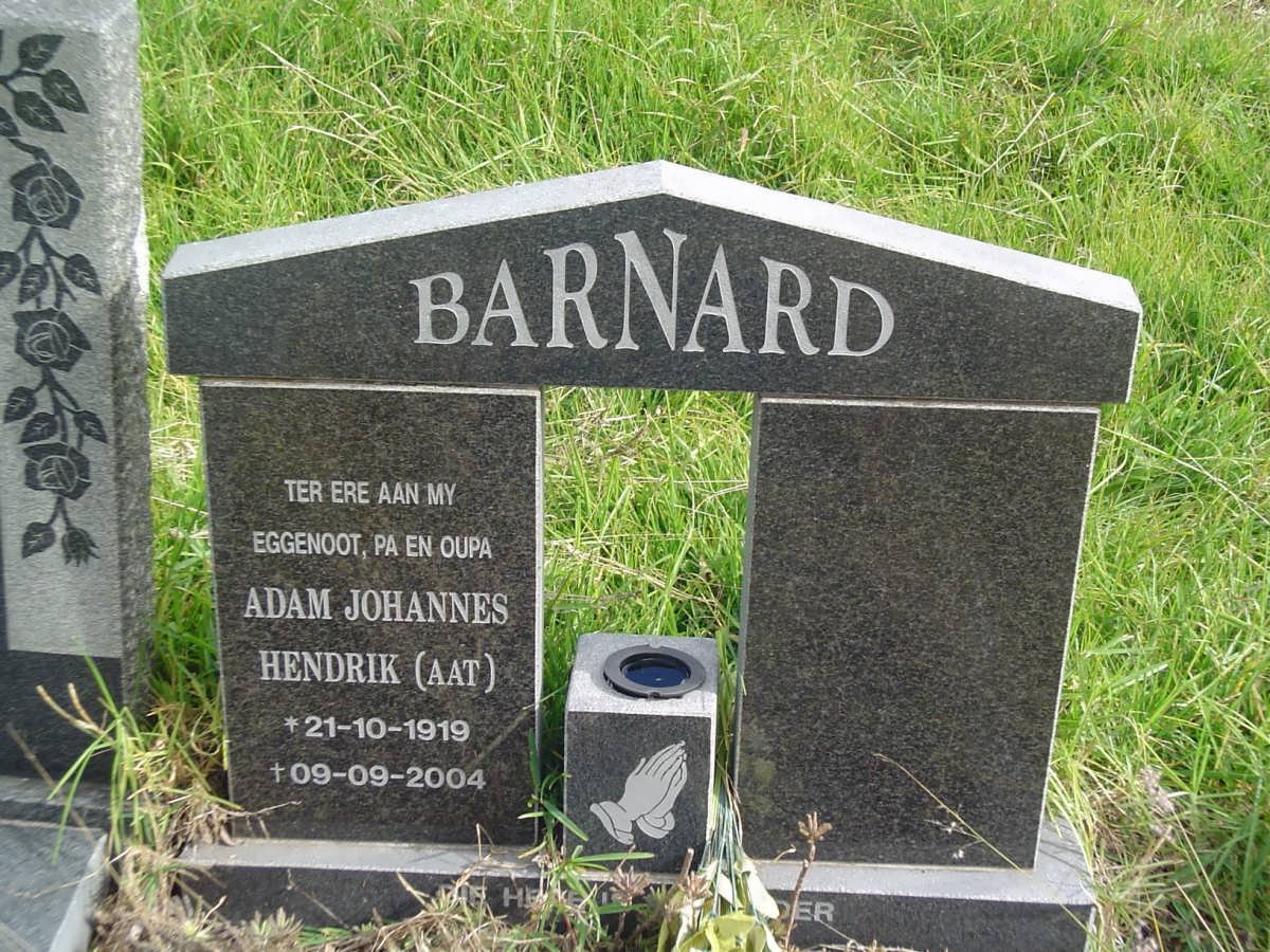 BARNARD Adam Johannes Hendrik 1919-2004