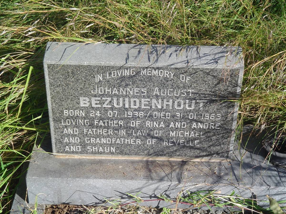BEZUIDENHOUT Johannes August 1938-1963