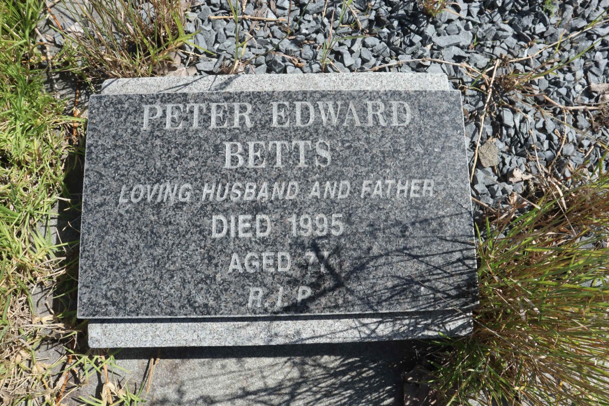 BETTS Peter Edward -1995