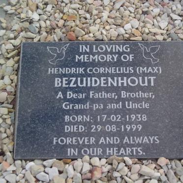 BEZUIDENHOUT Hendrik Cornelius 1938-1999