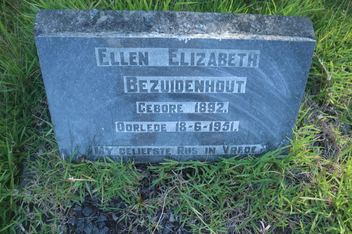 BEZUIDENHOUT Ellen Elizabeth 1892-1951