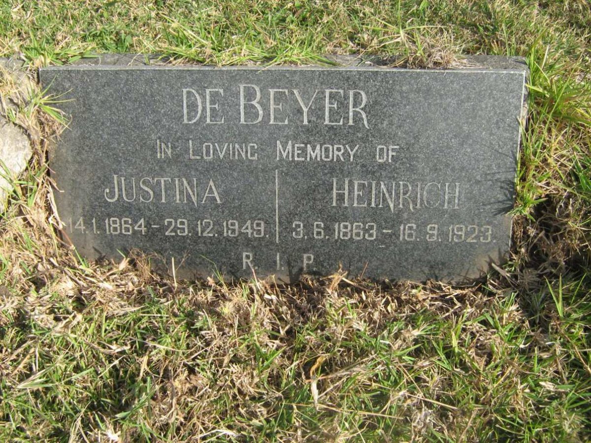 BEYER Heinrich, de 1863-1923 &amp; Justina 1864-1949