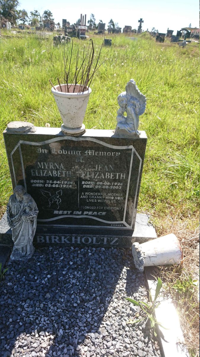 BIRKHOLTZ Jean Elizabeth 1928-2003 :: BIRKHOLTZ Myrna Elizabeth 1954-1954