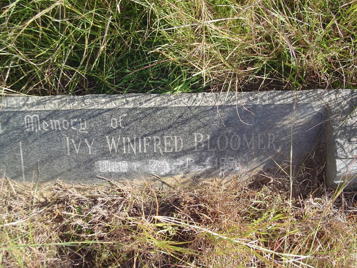 BLOOMER Alfred Charles -1966 &amp; Ivy Winifred -1965