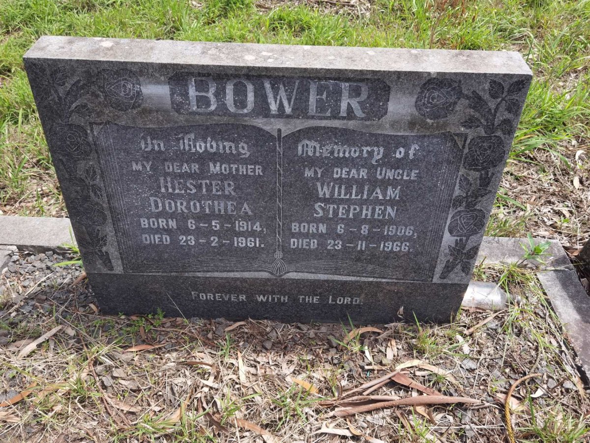 BOWER William Stephen 1906-1966 & Hester Dorothea 1914-1961