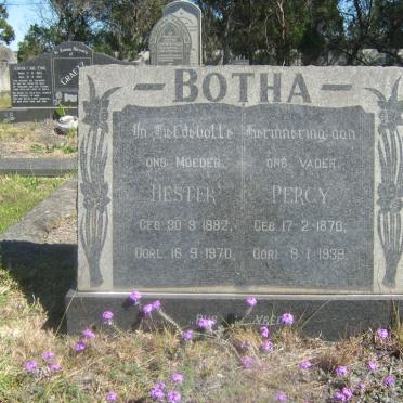 BOTHA Hester 1882-1970 &amp; Percy 1870-1939