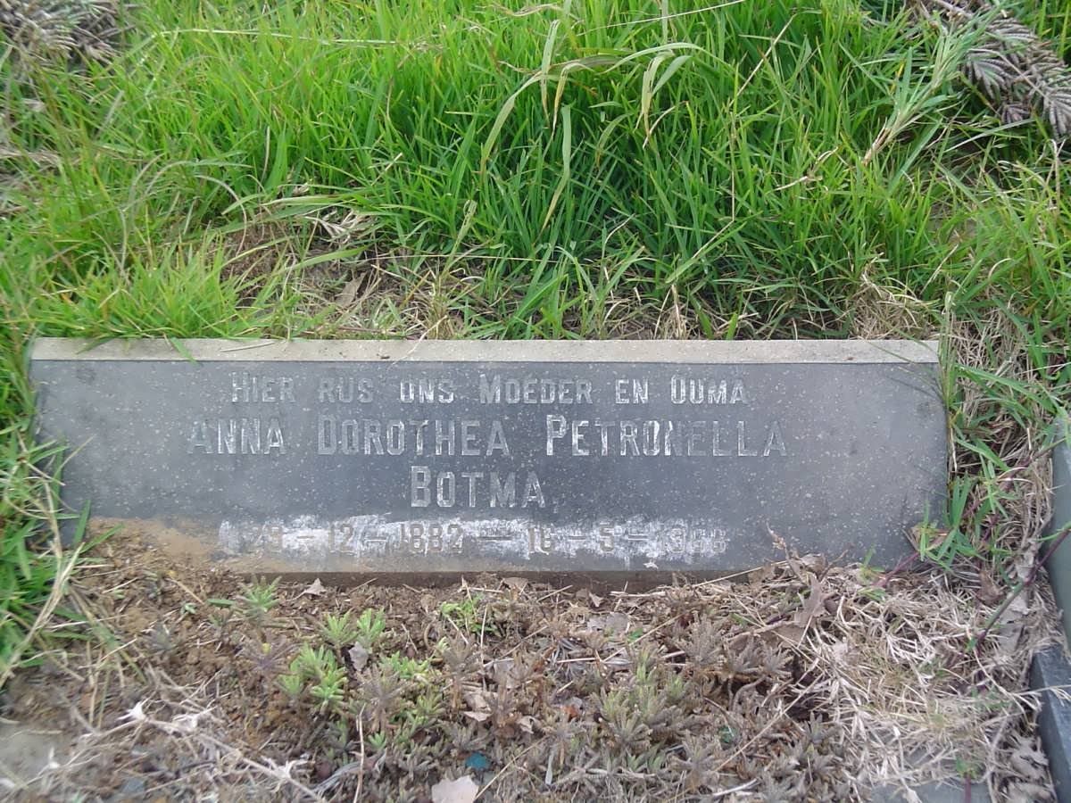 BOTMA Anna Dorothea Petronella 1882-1966