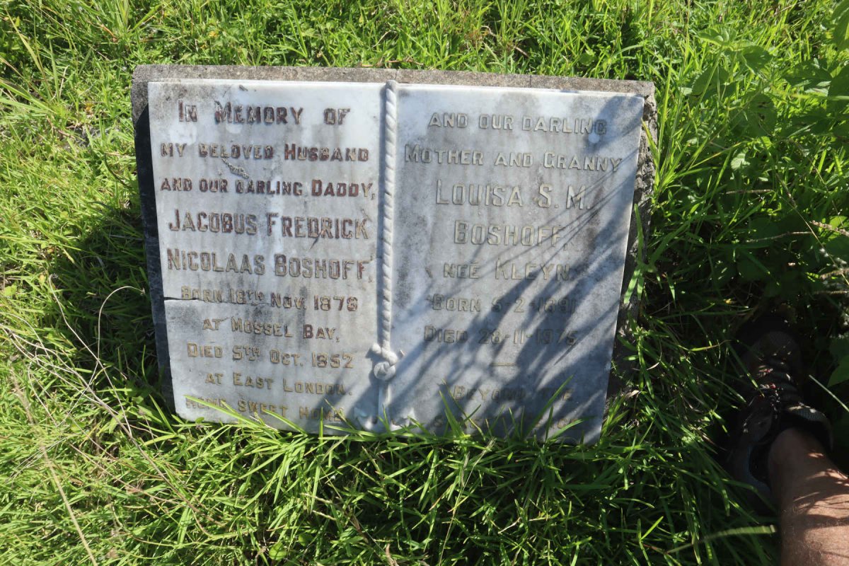 BOSHOFF Jacobus Fredrick Nicolaas 1878-1952 &amp; Louisa S.M. KLEYN 1891-1975