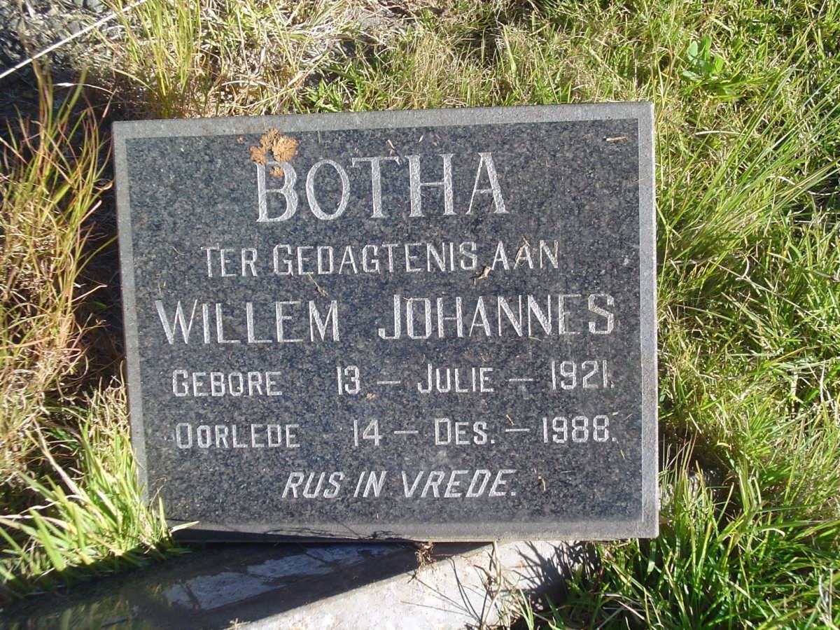 BOTHA Willem Johannes 1921-1988