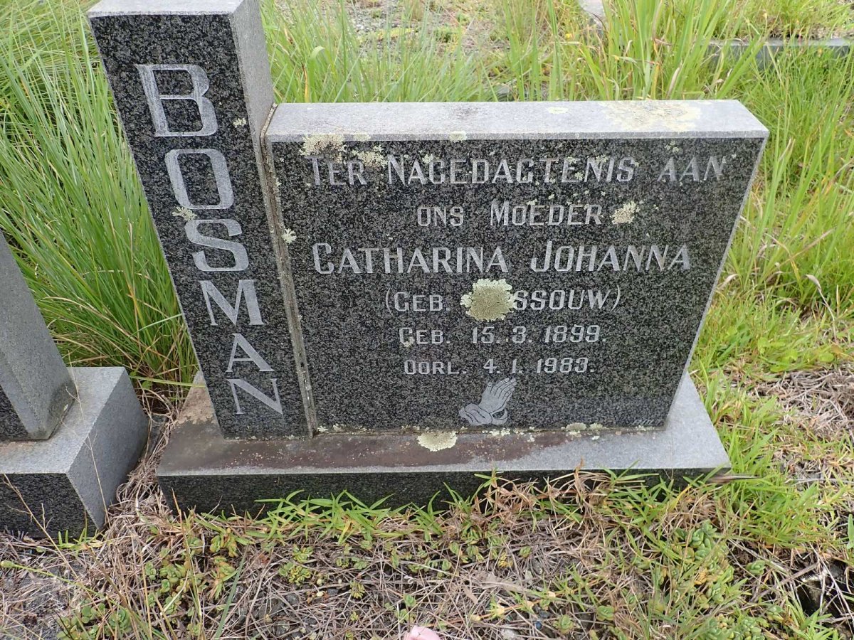 BOSMAN Catharina Johanna nee ROSSOUW 1899-1983