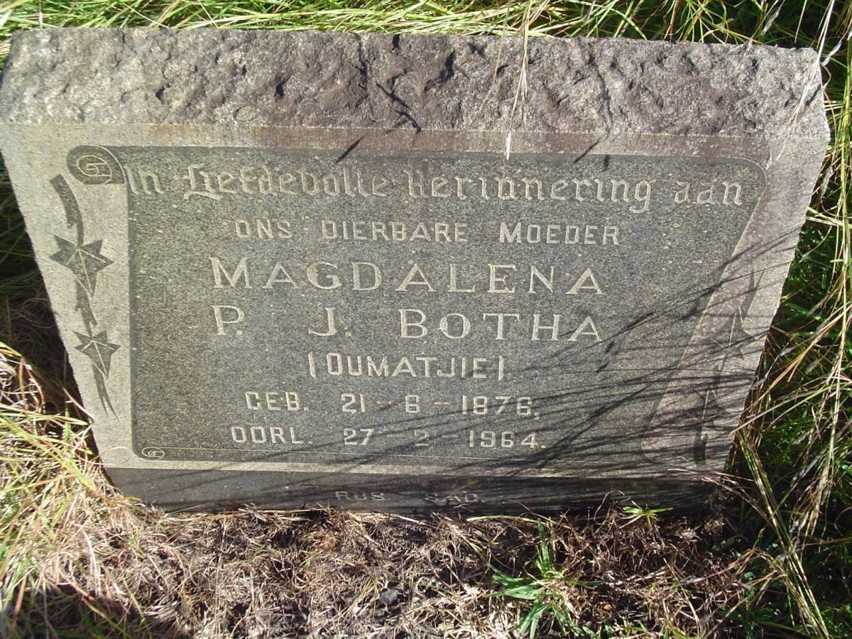 BOTHA Magdalena P.J. 1876-1964