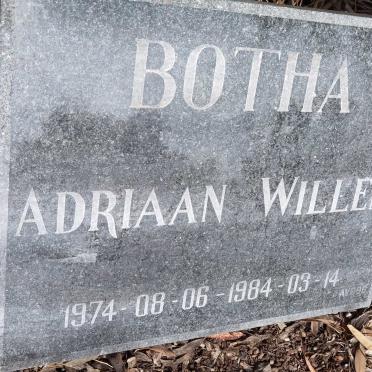 BOTHA  Adriaan Willem 1974-1984