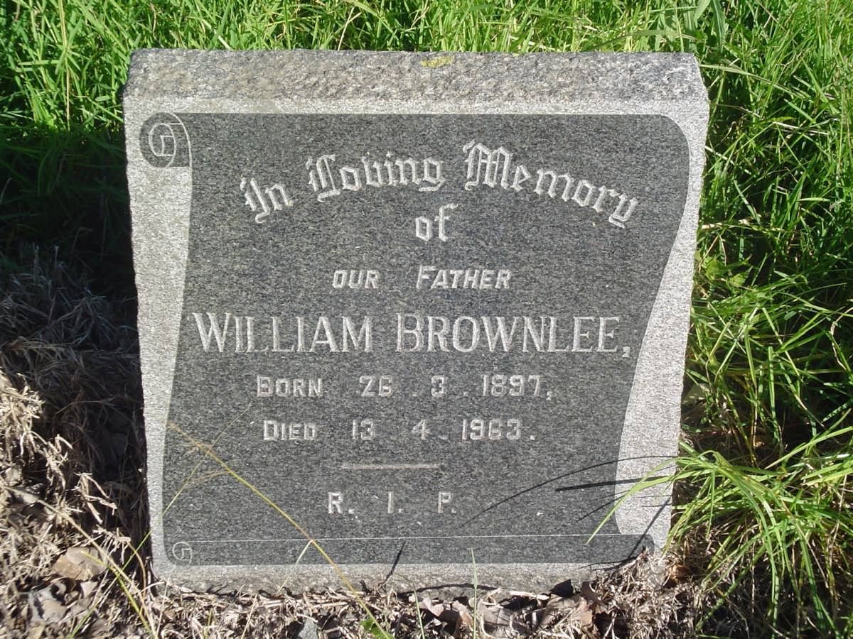 BROWNLEE William 1897-1963
