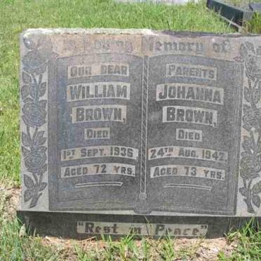 BROWN William -1936 &amp; Johanna -1941