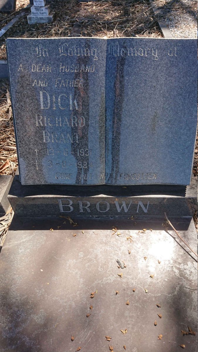 BROWN Richard Brant 1931-1984