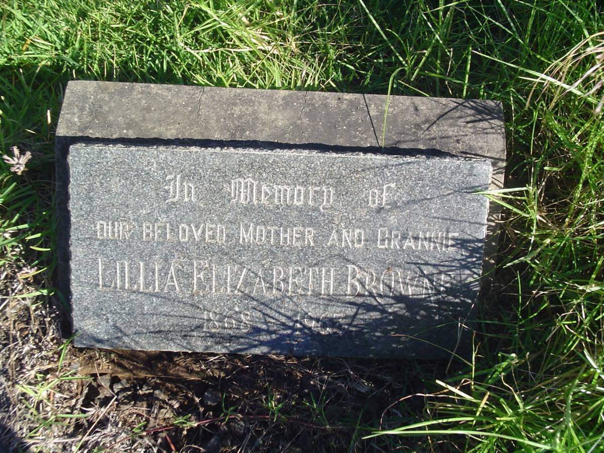 BROWNE Lillia Elizabeth 1868-1963