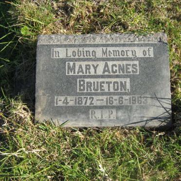 BRUETON Mary Agnes 1872-1963