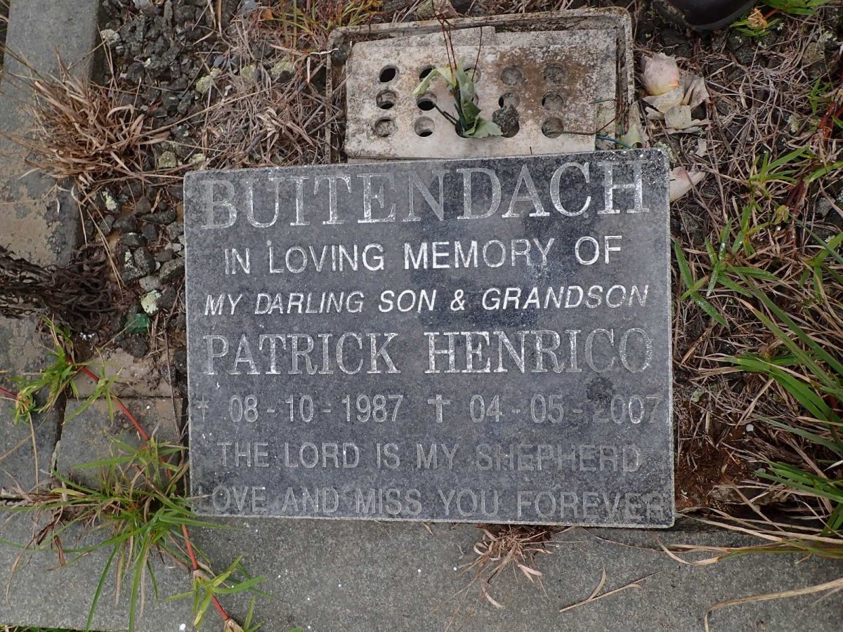 BUITENDAG Patrick Henrico 1987-2007