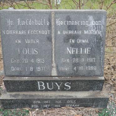 BUYS Louis 1913-1971 &amp; Nellie 1917-1988