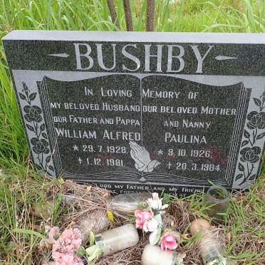 BUSHBY William Alfred 1928-1981 &amp; Paulina 1926-1984