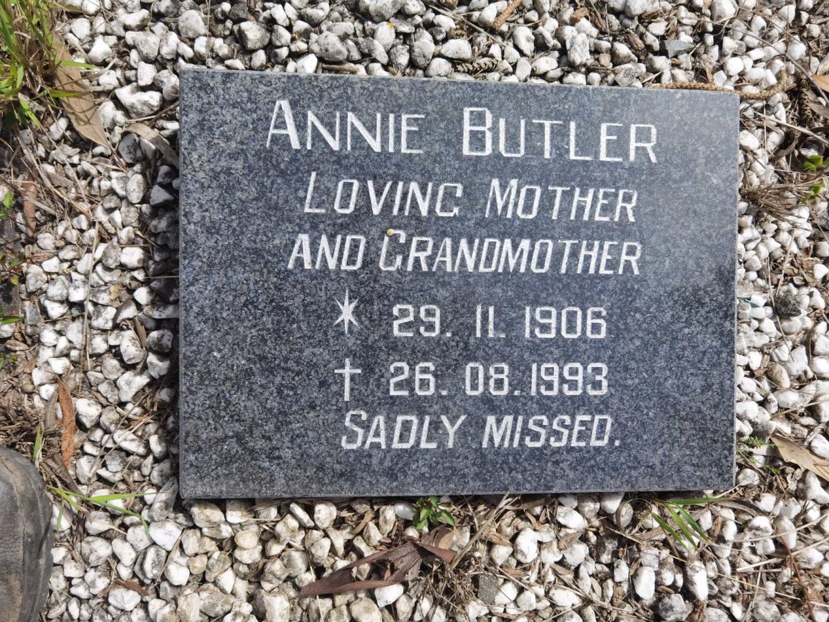 BUTLER Annie 1906-1993