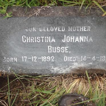 BUSSE Oscar William August 1882-1959 &amp; Christina Johanna 1892-1986