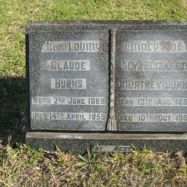 BURNS Claude 1889-1959 &amp; Lily Elizabeth Courtney 1896-1956