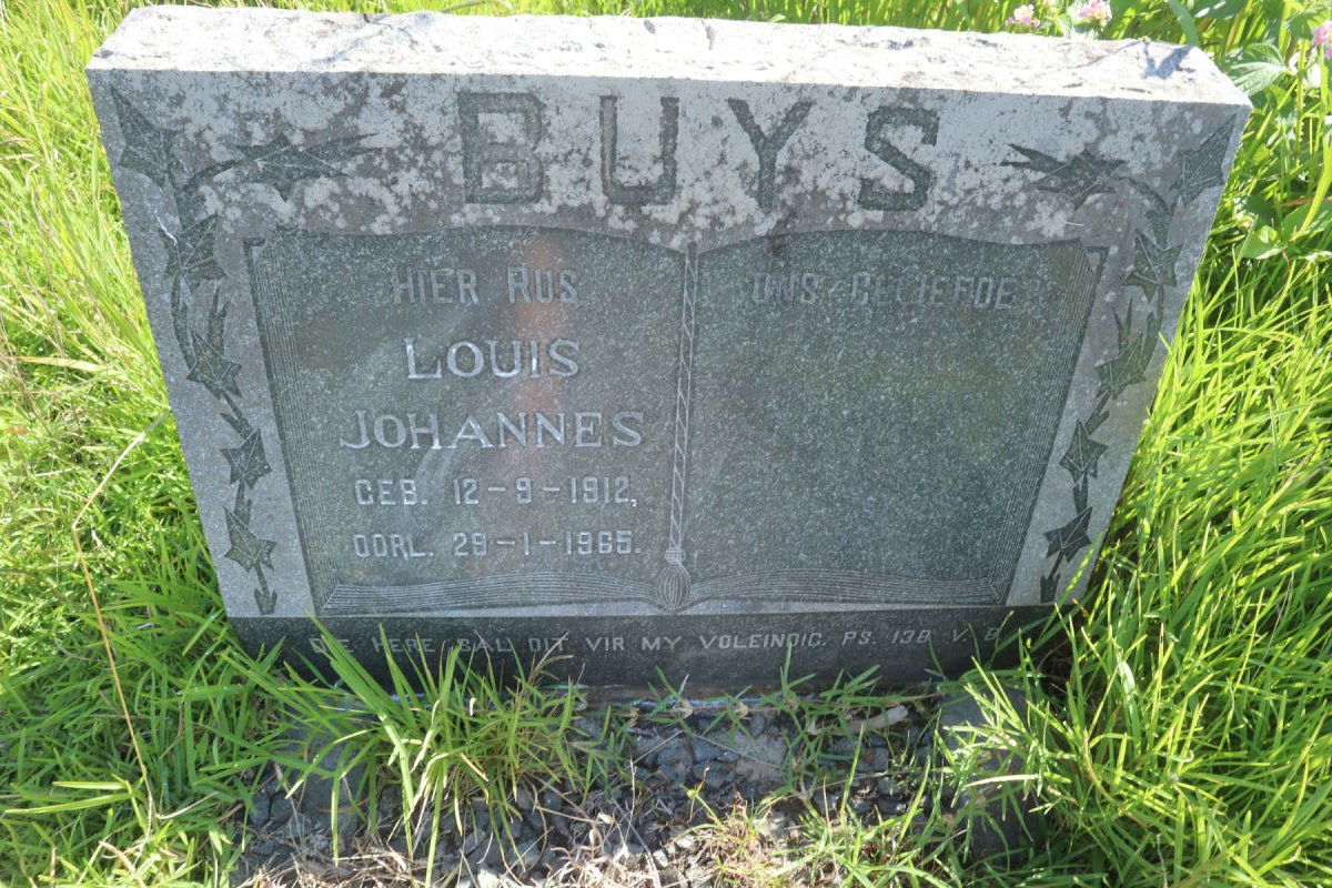 BUYS Louis Johannes 1912-1965
