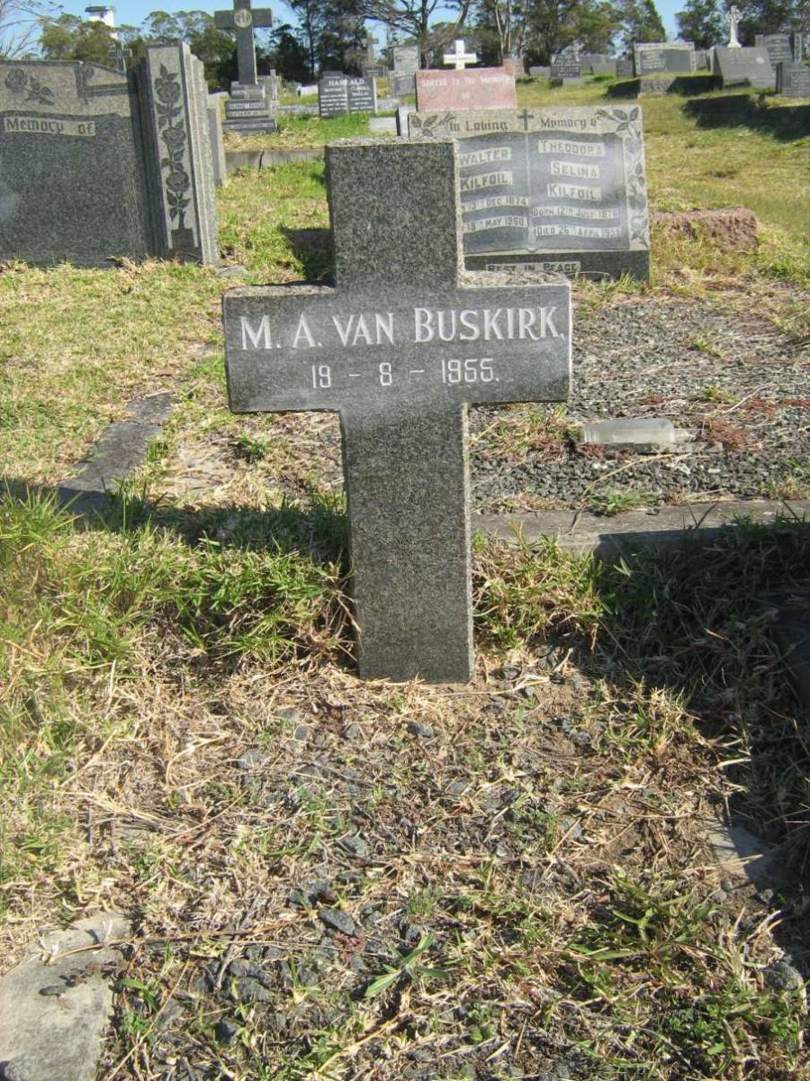 BUSKIRK M.A., van -1955