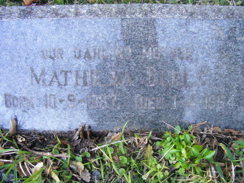 BURLS Mathilda 1887-1964