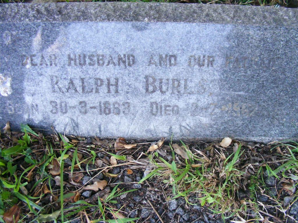 BURLS Ralph 1883-1962