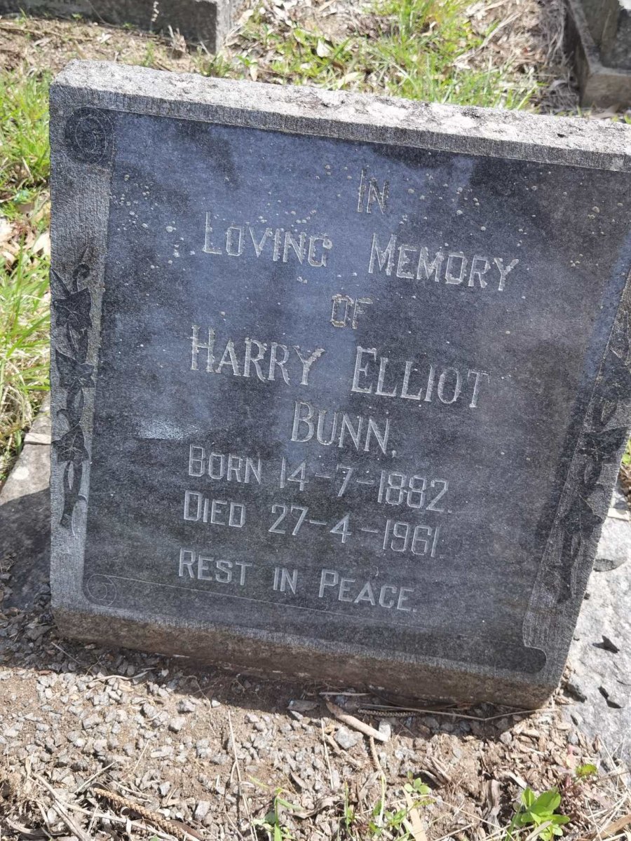 BUNN Harry Elliot 1882-1961