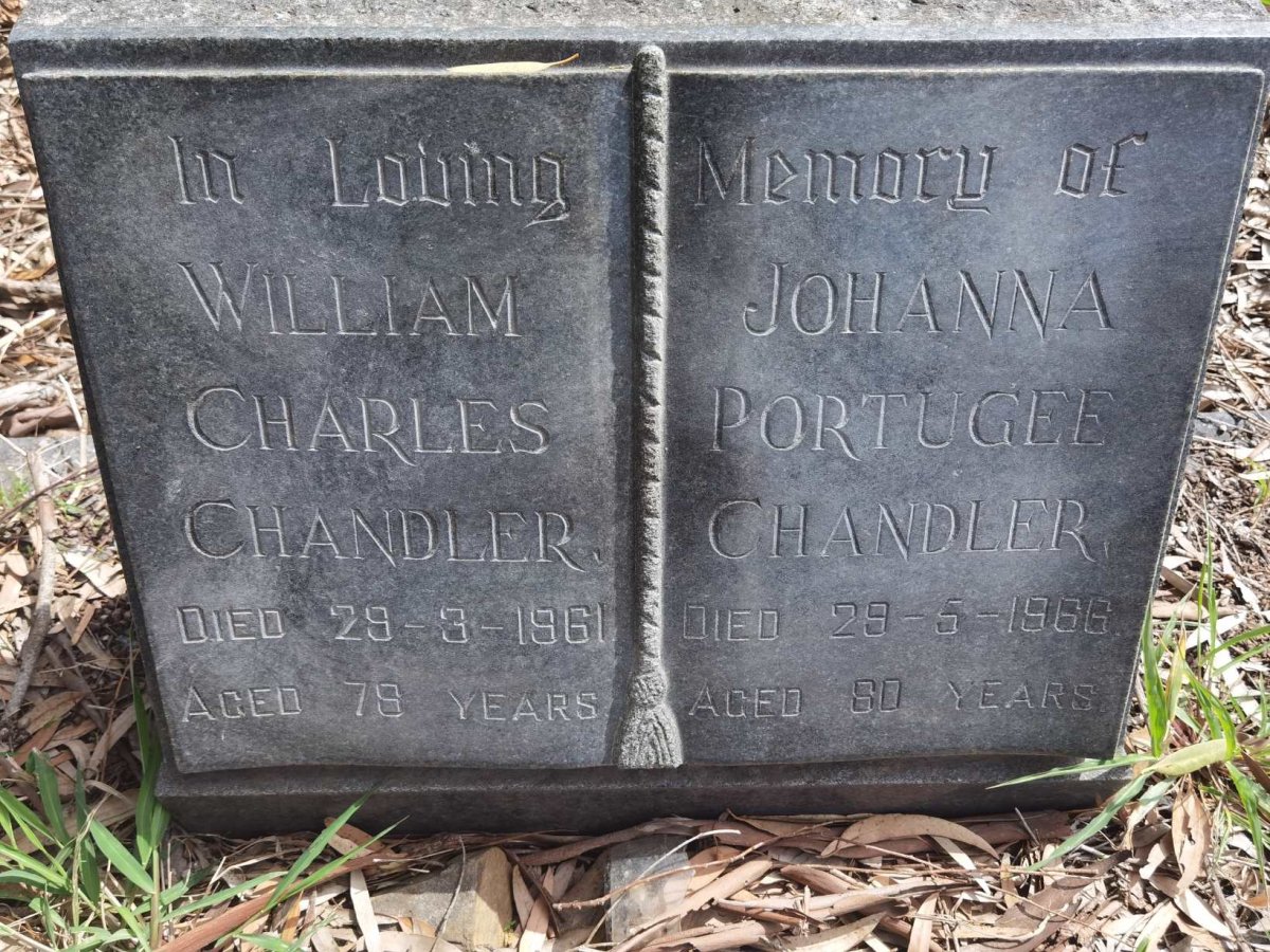CHANDLER William Charles -1961 & Johanna Portugee -1966