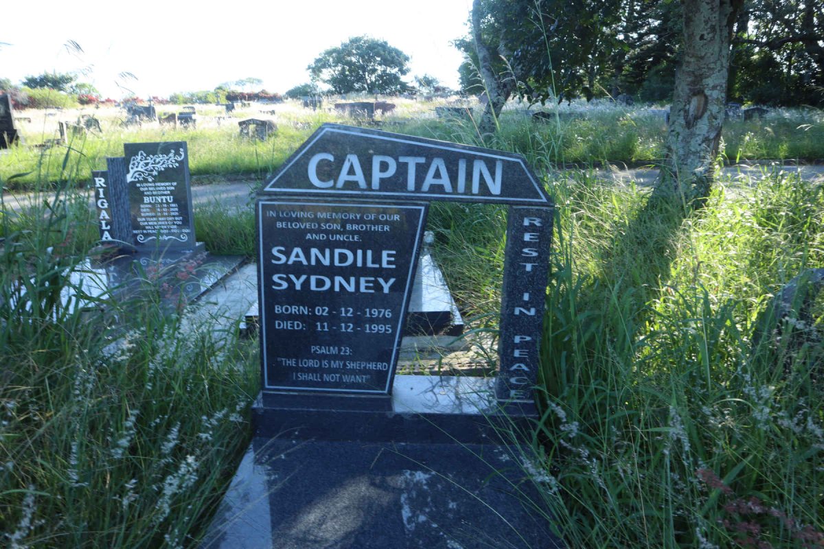 CAPTAIN Sandile Sydney 1976-1995