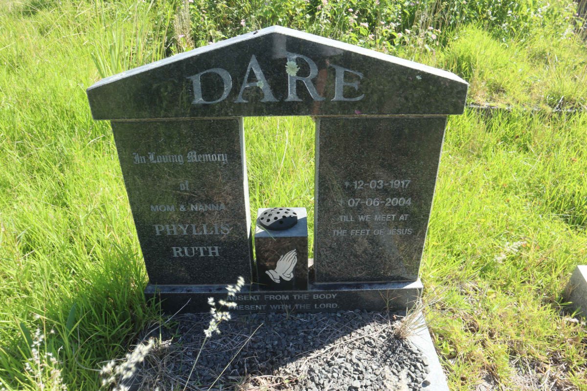 DARE Phyllis Ruth 1917-2004