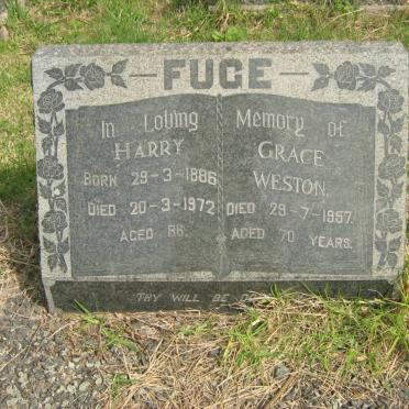 FUGE Harry 1886-1972 &amp; Grace Weston -1957