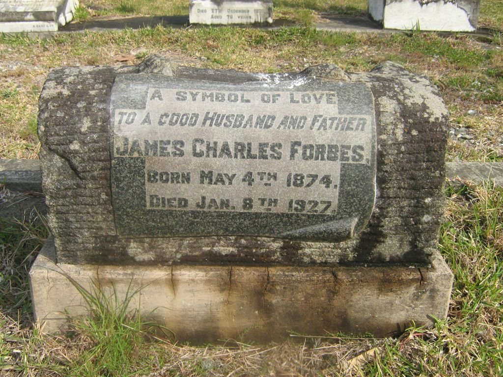 FORBES James Charles 1874-1927