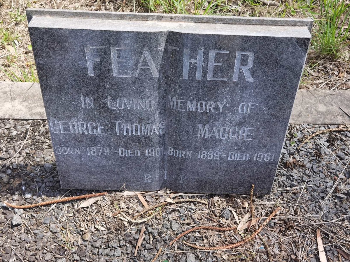 FEATHER George Thomas 1879-1961 & Maggie 1889-1961