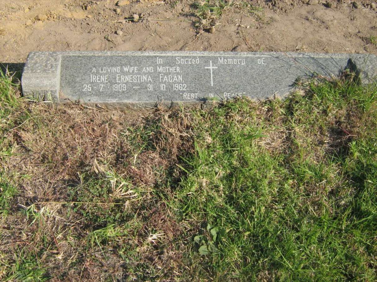 FAGAN Irene Ernestina 1909-1962