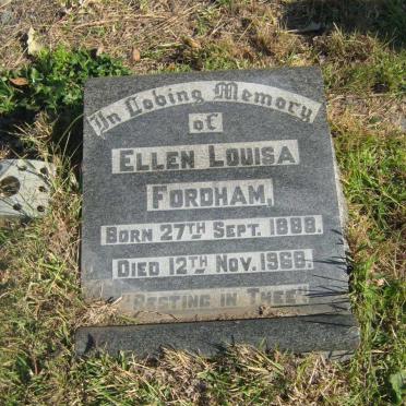 FORDHAM Ellen Louisa 1888-1968