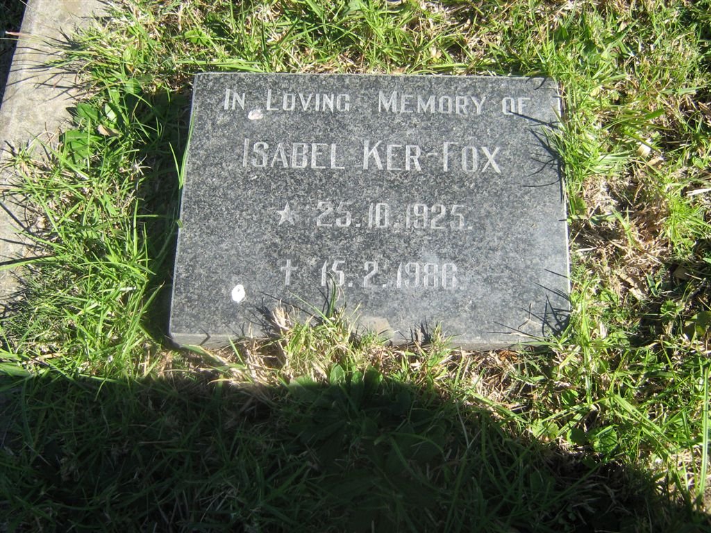 FOX Isabel, Ker 1925-1986